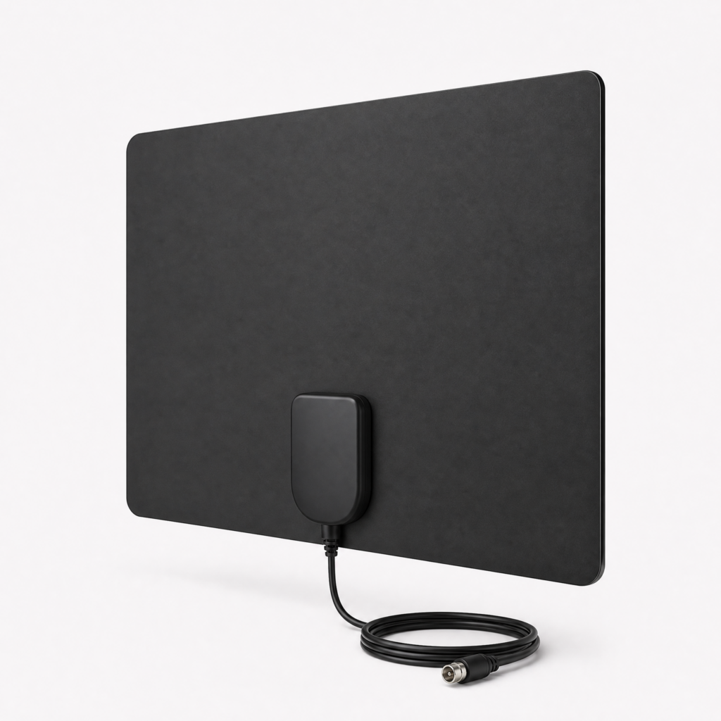Amplified indoor HDTV antenna