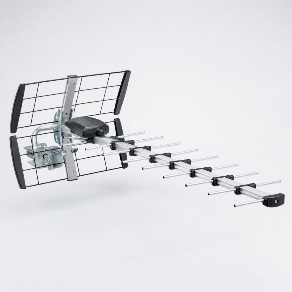 Long-range outdoor UHF/VHF TV antenna