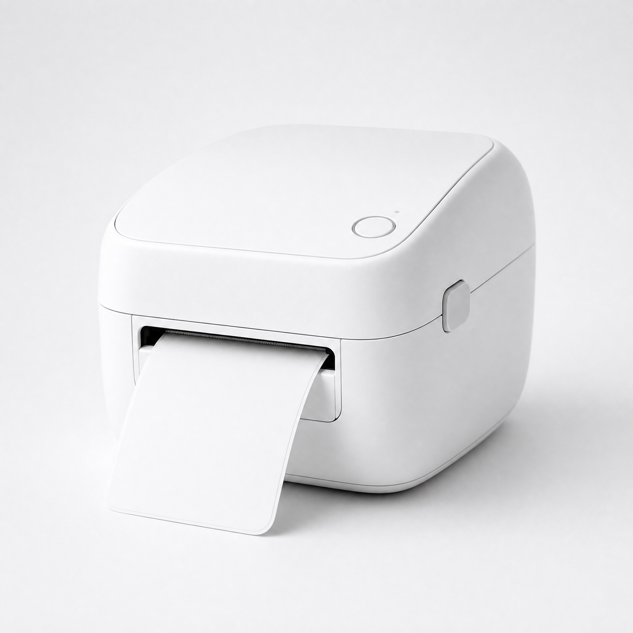 Compact direct thermal label printer