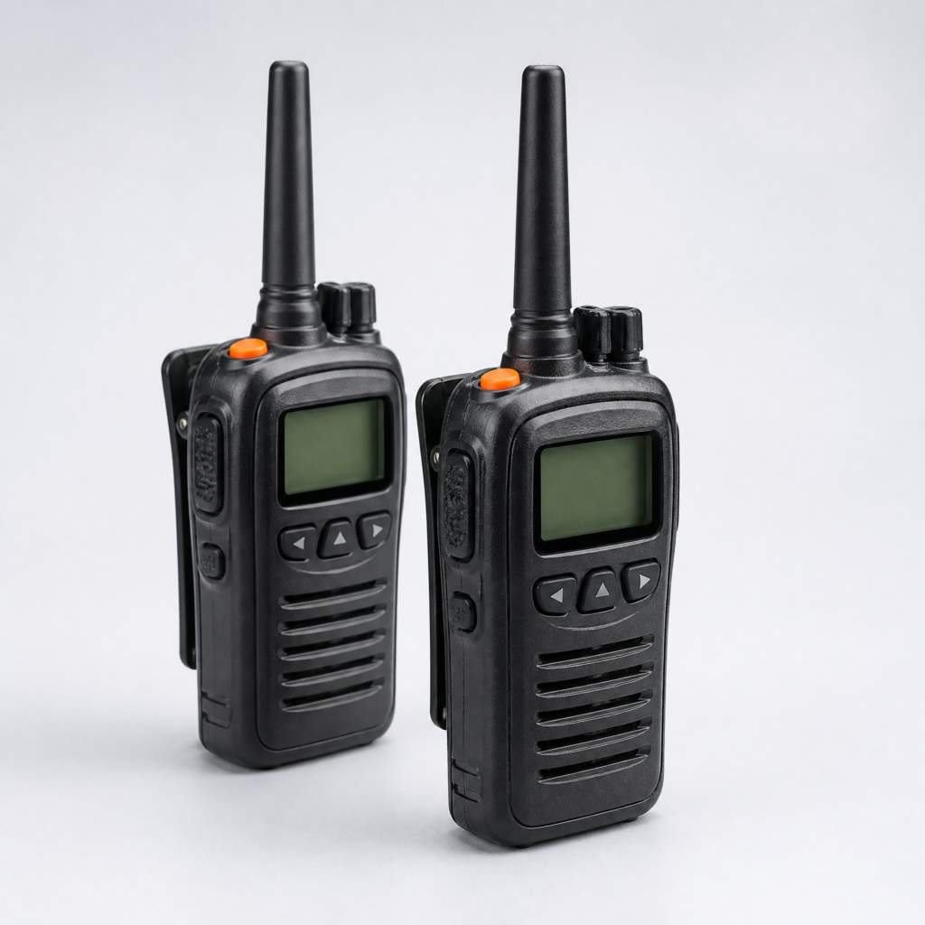 Compact two-way radio pair