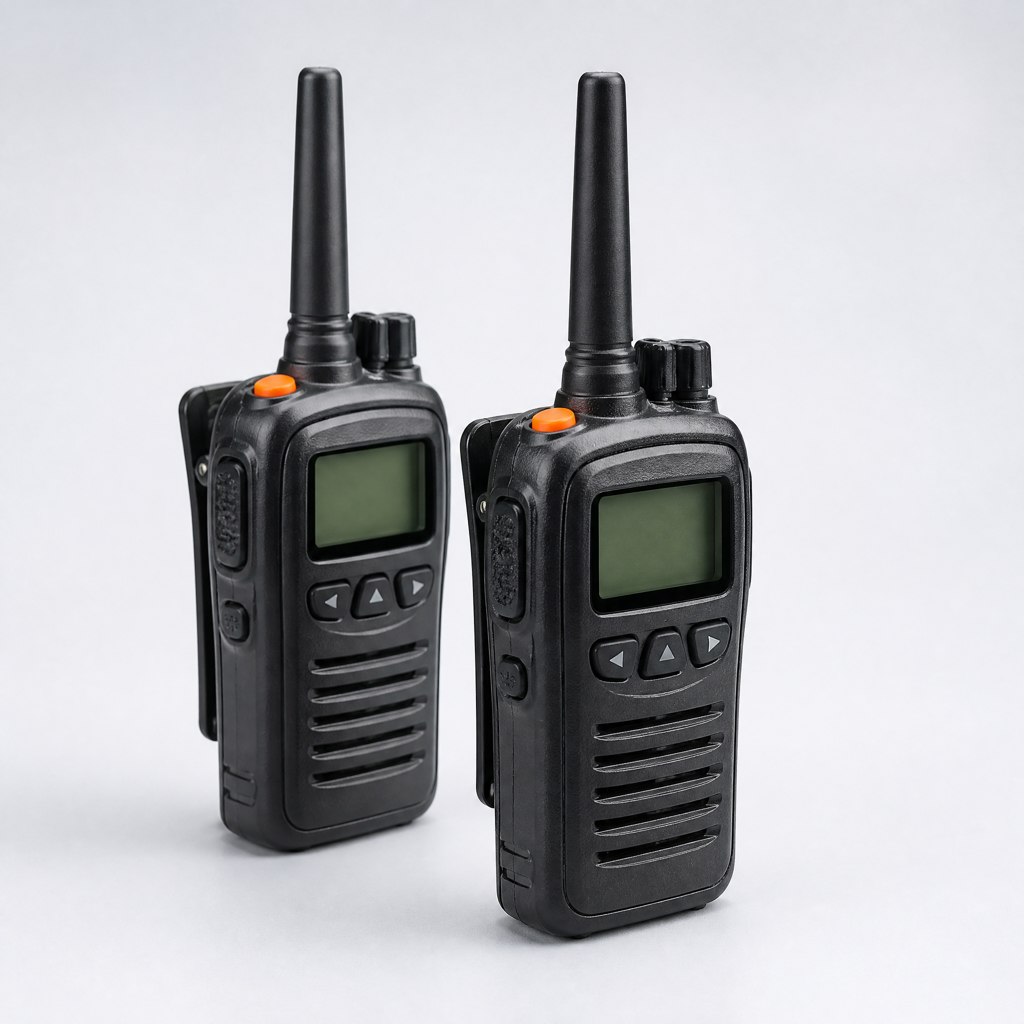 Compact two-way radio pair